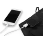 NEO TOOLS 15W sulankstomas saulės įkroviklis su USB-A ir USB-C išvestimis, monokristalinis skydelis, IPX4 atsparus vandeniui, juodos spalvos