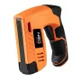 NEO Tools 16-050 Rankinis segiklis apmušalams, izoliacijai ir dekoratyviniams darbams, reguliuojama jėga, J tipo segtukai 6-14 mm, juoda/oranžinė