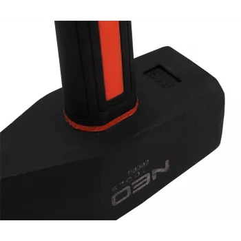 NEO TOOLS 25-162 Plaktukas su nagų ištraukikliu, stiklo pluošto rankena, 600 g galvute, magnetiniu nagų laikikliu, antivibraciniu, TÜV sertifikuotas, juoda/oranžinė