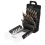 NEO TOOLS 25 dalių HSS-CNC metalo grąžtų rinkinys, 124° smaigalio kampas, Pro-Tec, 1,0–13,0 mm