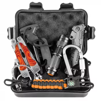 NEO TOOLS 8-in-1 išgyvenimo rinkinys dėkle