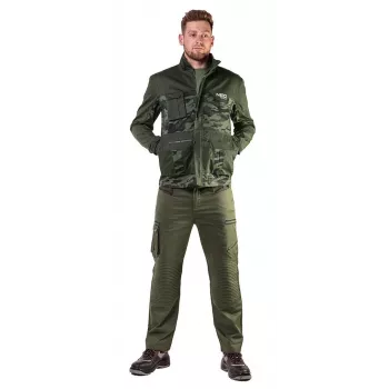 NEO TOOLS 81-211-L Unisex darbo striukė, pilka/juoda, L dydis, 7 kišenės, sustiprinta, EN ISO 13688