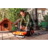 NEO TOOLS 81-241-M Darbo kelnės su kelių apsaugų kišenėmis, pilkos/juodos, M dydis