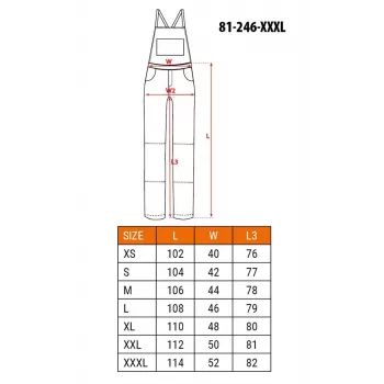 NEO Tools 81-246-XXXL darbo drabužiai - pilka/žalia, 65% poliesteris 35% medvilnė, 267 g/m², trigubai susiūti, CE sertifikuoti