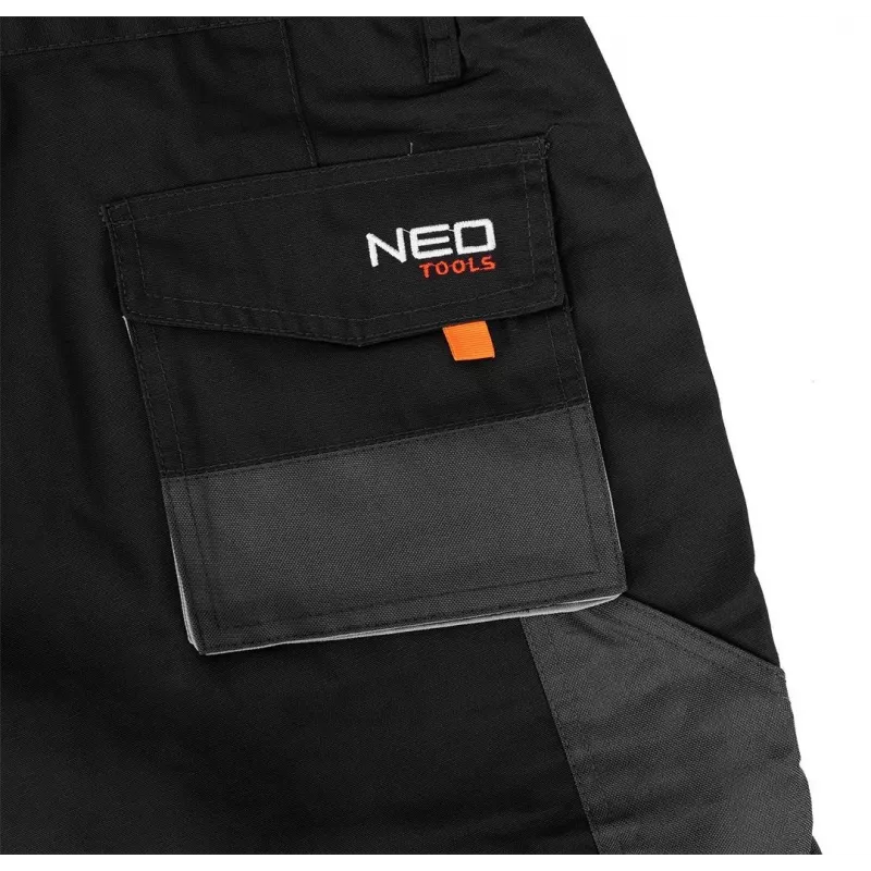 NEO Tools 81-270-XL apsauginiai darbo šortai, pilki/juodi, dydis XL, 9 kišenės, EN ISO 13688