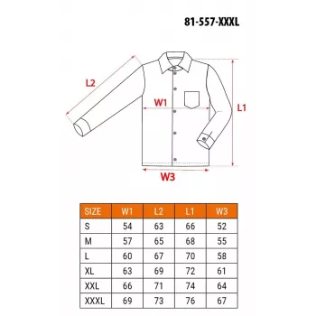 NEO Tools 81-557-XXXL darbo striukė pilka/juoda