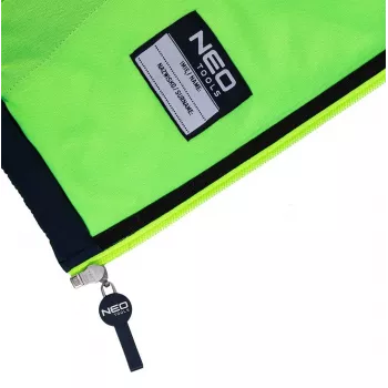 NEO Tools 81-559-XXXL darbo striukė pilka/juoda su oranžiniais akcentais, 100% medvilnė, EN ISO 13688