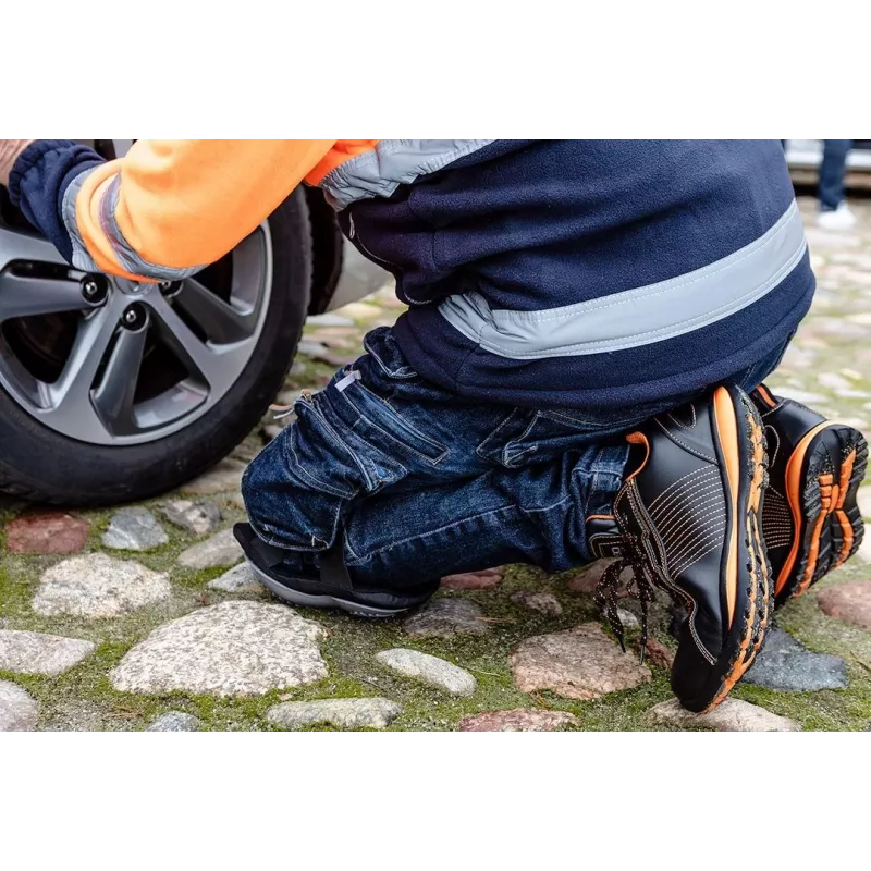 NEO Tools 82-105 S1P SRC Žemi apsauginiai batai, 42 dydis, juoda/pilka