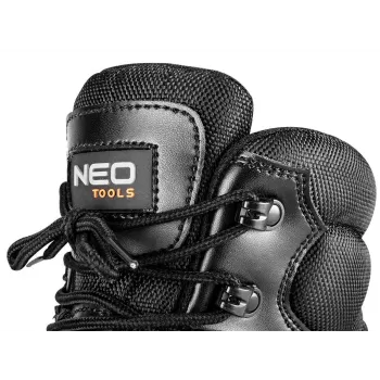 NEO Tools 82-175-45 S3 SRC Aukštos kokybės odos apsauginė avalynė, 45 dydis, juoda/pilka