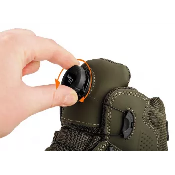 NEO TOOLS 82-751-39 S1P SRC apsauginiai batai su plieniniu pirštų gaubtu ir antipradūrimo įdėklu, skeltos odos viršus, dviejų tankių PU padas, 39 EU dydis, juoda/pilka