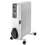 NEO TOOLS 90-152 Oil-Filled Radiator 2000W 9 Fins, White/Grey