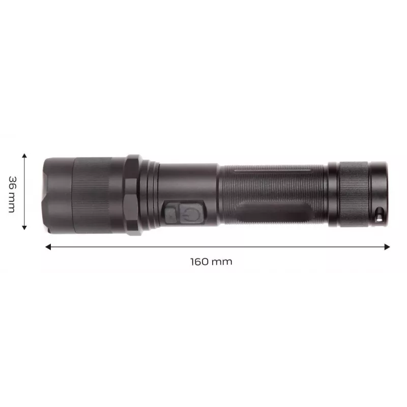 NEO TOOLS 99-035 COB LED įkraunamas žibintuvėlis su judesio jutikliu, 300 lm, IPX4, USB-C, reguliuojamu kampu, magnetiniu pagrindu