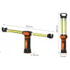 NEO TOOLS 99-066 Įkraunamas COB LED darbinis žibintas su magnetiniu pagrindu ir pasukamu kabliu, 300 lm