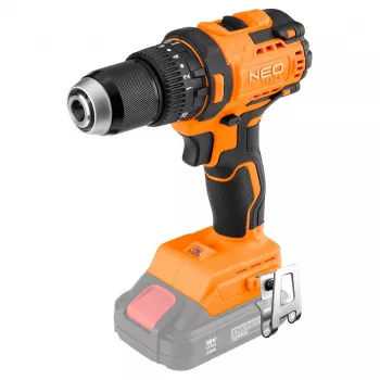 NEO TOOLS Bešepetinis smūginis gręžtuvas 18V, 13mm griebtuvas, kompaktiškas, Energy+, be akumuliatoriaus