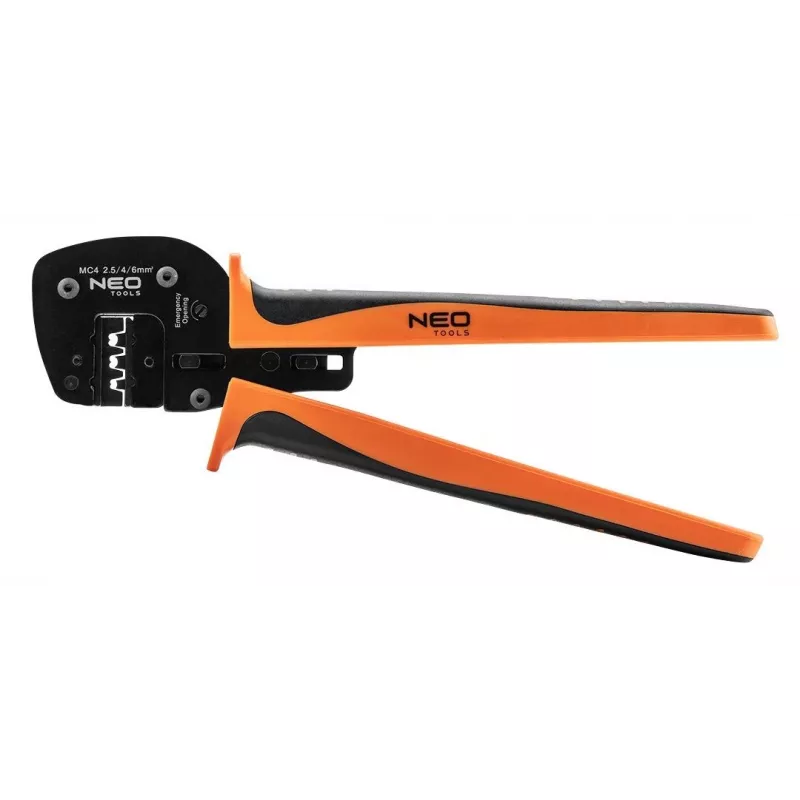 NEO TOOLS Photovoltinės įrangos rinkinys (01-559) – 6 dalių MC4 krimpliavimo, nuėmimo ir pjovimo rinkinys su jungtimis ir dėklu