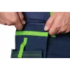 NEO TOOLS PREMIUM Vyriški medvilnės mišinio šortai su tamprumu, XXXL, juodi