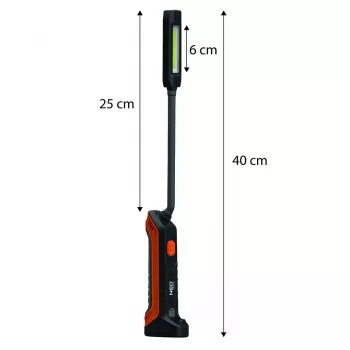 NEO TOOLS Įkraunamas apšvietimo žibintas 400 lm COB + prožektorius 99-102