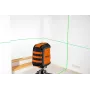 NEO TOOLS TOP-75-106 Kryžminio linijos lazerio lygis su 2 raudonais spinduliais, savaiminio niveliavimo, IP54, 10 m veikimo atstumas, 1/4 inch sriegis, su audinio dėklu