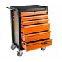 NEO Tools dirbtuvių spintelė su 6 stalčiais, 280 kg bendra apkrova, užrakinama, su rutuliniais kreiptuvais, apsauga nuo pasvirimo, 4 ratukais, plieninė