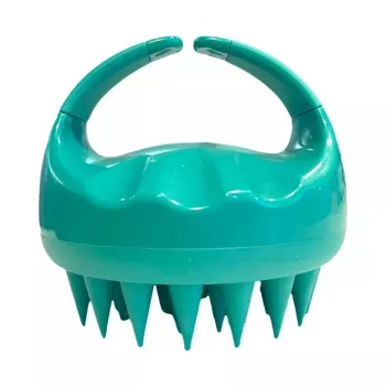 Neofolics Scalp Massaging Shampoo Brush - Minkštos silikoninės šereliai, ergonomiškas rankinis dizainas, juoda