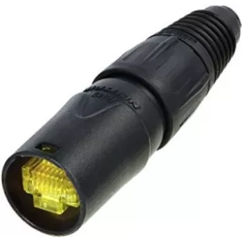 Neutrik NE8MX-B-1 etherCON kabelio jungties laikiklis - juodas chromuotas korpusas, RJ45 apsauga
