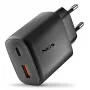 NGS ERA 45W USB-C + USB-A sieninis įkroviklis (juodas)