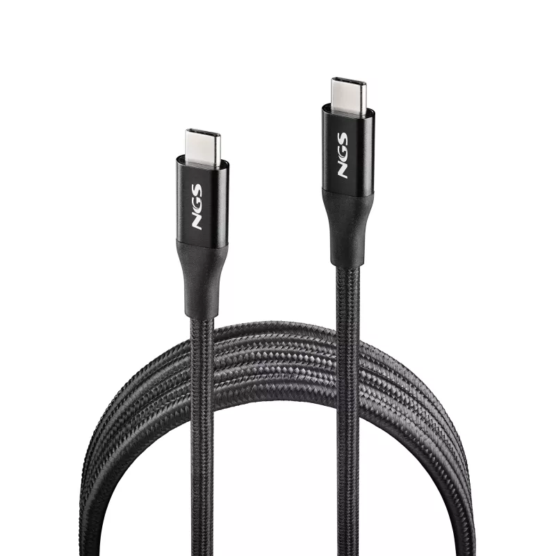 NGS KNOT USB-C į USB-C laidas 2m 240W Juodas
