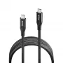 NGS KNOT USB-C į USB-C laidas 2m 240W Juodas