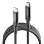 NGS KNOT USB-C į USB-C laidas 3M 100W juodas