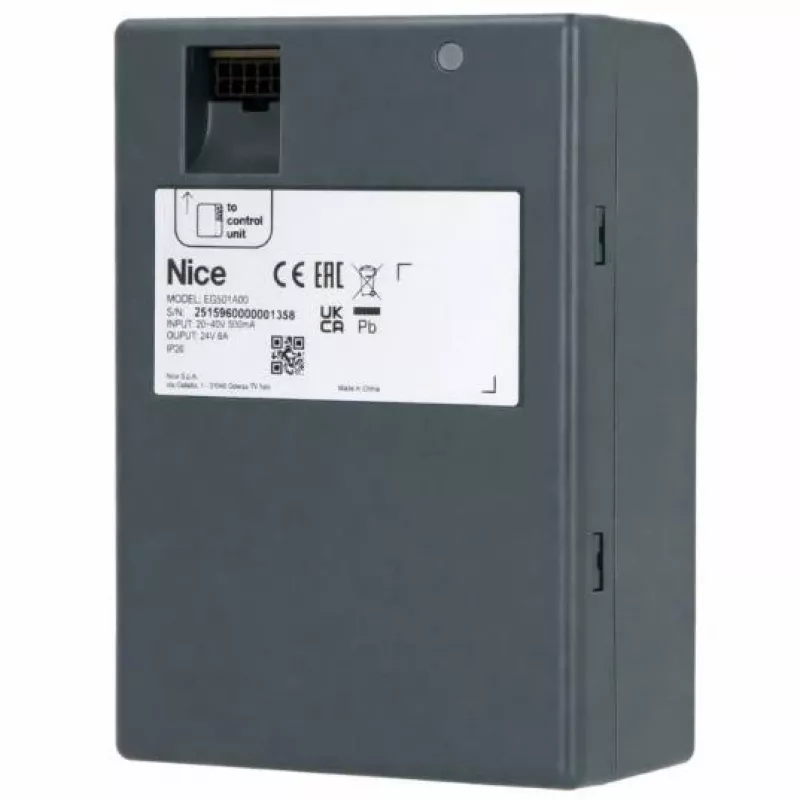 Nice atsarginė maitinimo baterija PSS124 24V 1.2Ah, skirta R30 valdymo pultams