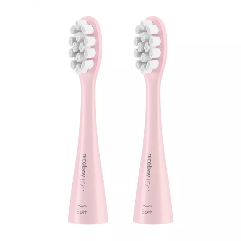 Niceboy ION Sonic Electric Toothbrush Pink - 75,000 Vibrations, 4 Modes, Timer, IPX7, 3 Brush Heads