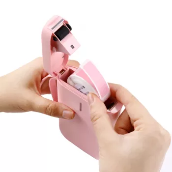 Niimbot D11 nešiojamasis terminis etikečių spausdintuvas, rožinis