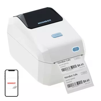 NIIMBOT K3 nešiojamasis etikečių spausdintuvas (kreminis)