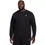 Nike Club Fleece vyriškas džemperis su apvalia iškirpte, juodas, 2XL