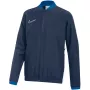 Nike Dri-FIT Academy 25 vaikiškas pilno užtrauktuko džemperis su gobtuvu tamsiai mėlynas M