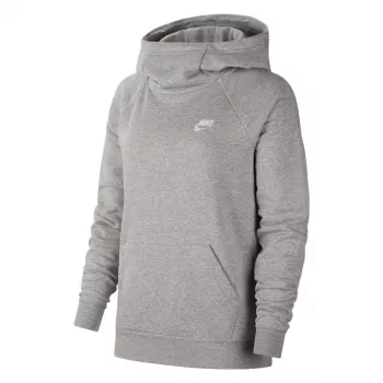 Nike Essentials Moteriškas džemperis su aukšta apykakle iš fliso Tamsiai pilkas melanžinis Dydis S