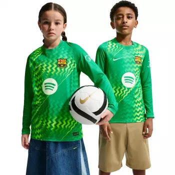 Nike FC Barcelona Stadium vartininko vaikų futbolo marškinėliai 2026/27 žali II3610-324 S