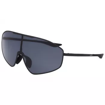 NIKE Unisex ECHOSHIELD2IF Sportiniai akiniai nuo saulės - Matinė juoda, Dūminiai pilki lęšiai, 66 mm