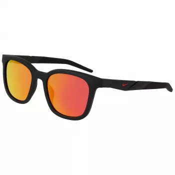 NIKE Unisex Radeon akiniai nuo saulės - 52/20/145 mm - matinio juodo rėmelio, dūminiai pilki lęšiai