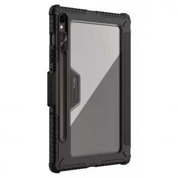 Nillkin Bumper Leather Case Pro dėklas, skirtas Samsung Galaxy Tab S9 - juoda