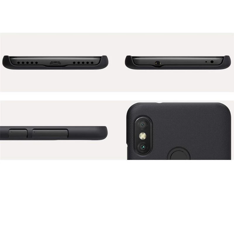 Nillkin Super Frosted Shield Case, skirtas Xiaomi Redmi Note 6 Pro - juoda