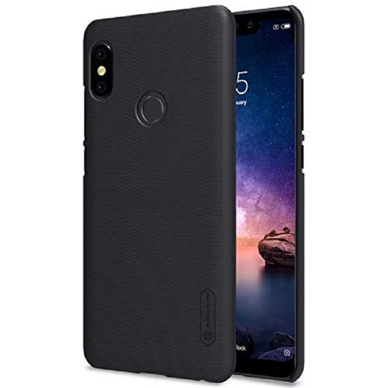 Nillkin Super Frosted Shield Case, skirtas Xiaomi Redmi Note 6 Pro - juoda