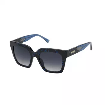 Nina Ricci moteriški katės akies akiniai nuo saulės SNR318520VBG - Havana acetato rėmelis, rudi gradientiniai lęšiai, 52 mm