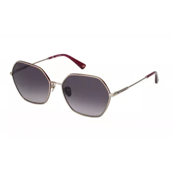 Nina Ricci moteriški akiniai nuo saulės SNR268V580K99 juodi pilko gradiento 58mm