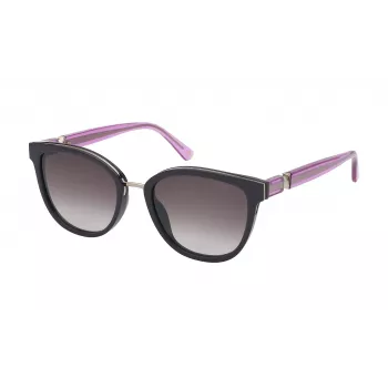NINA RICCI Moteriški akiniai nuo saulės SNR3585401CK - Juodas acetatinis rėmelis, pilki gradientiniai lęšiai, 54/19/140 mm