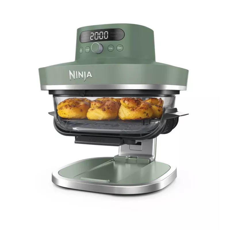 Ninja AS090EUGN 5-in-1 XL stiklinė gruzdintuvė Crispi Pro, 5,7 l, 2050 W, samanų žalia