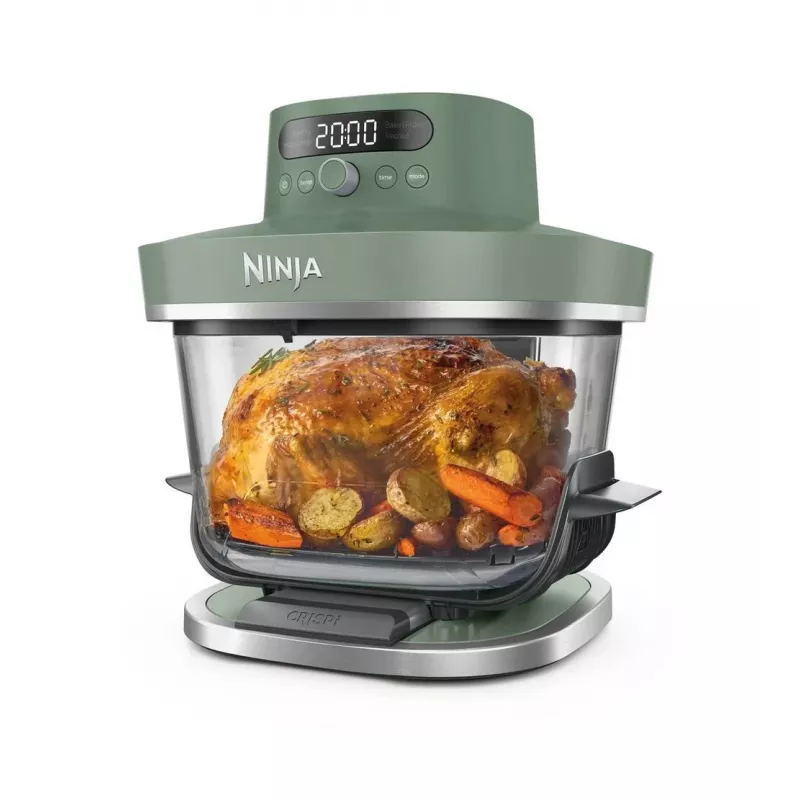 Ninja AS090EUGN 5-in-1 XL stiklinė gruzdintuvė Crispi Pro, 5,7 l, 2050 W, samanų žalia