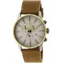 NIXON A4052548 Vyriškas 42mm Nerūdijančio Plieno Laikrodis su Juodu Odiniu Dirželiu