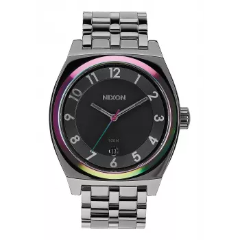 NIXON Vyriškas laikrodis A325-1698-00 40mm Nerūdijančio plieno korpusas Odinis dirželis Japoniškas kvarcas
