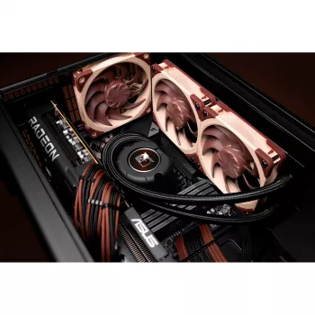 Noctua NL-LC1-24 Low-Profile CPU Air Cooler, skirtas AMD AM4 (Ryzen) - juoda/ruda